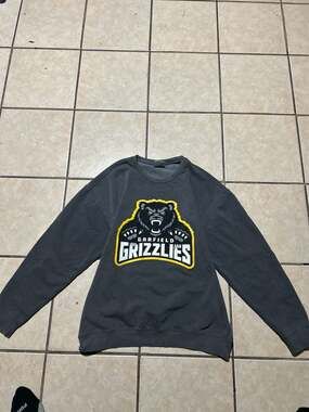 Comfort Colors Garfield Grizzlies Grey Pullover Crewneck Sweatshirt